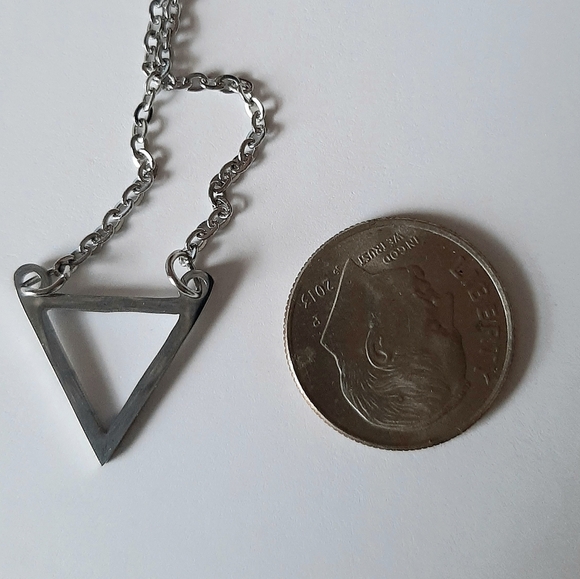 Triangle Stainless Steel Necklace - Picture 5 of 5
